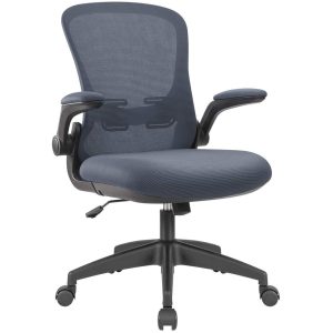 Homall Ergonomic Mesh Workplace Chair with Flip-Up Arms and Adjustable Peak