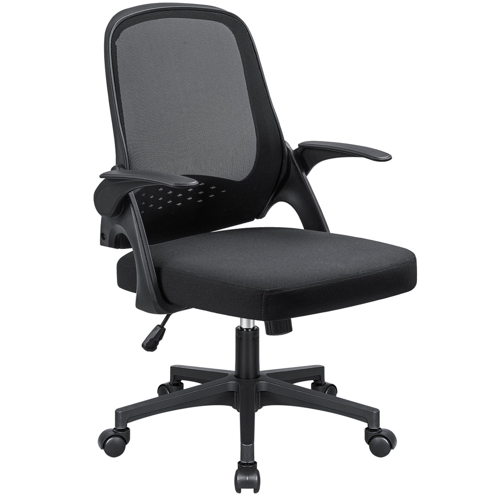 Homall Ergonomic Mesh Workplace Chair with Lumbar Help and Adjustable Flip-Up Arms