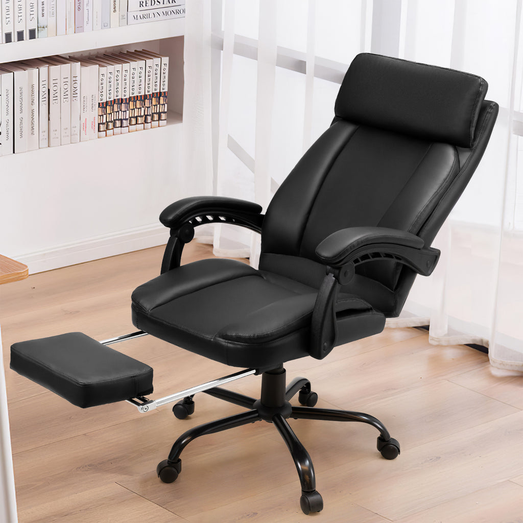 Homall Govt Leather-based Workplace Chair with Excessive Again and Footrest