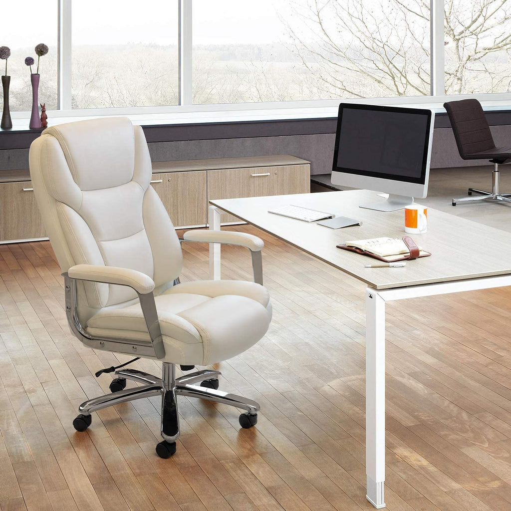 Homall Massive and Tall Ergonomic Leather-based Workplace Chair with Excessive Again, Lumbar Help, Armrests, and Swivel for Govt Use